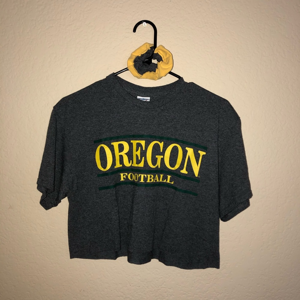 Oregon Football Crop Top/Scrunchie Set
